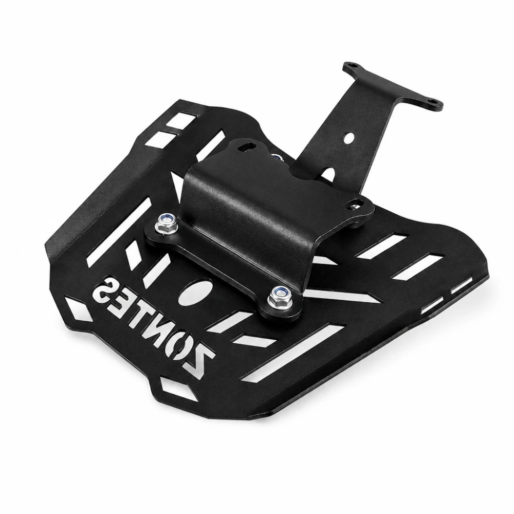 Achterdrager Zontes 150X / 125X — IJzeren Bagagerek 4 mm, Zwart