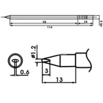 Aoyue LF-12LD soldeerpunt met ingebouwde weerstand voor soldeerstations
