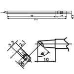 Aoyue LF-3BCM soldeerpunt met ingebouwde weerstand voor soldeerstations