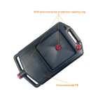 Bidón negro de polietileno para recogida de aceite usado con válvula antirretroceso