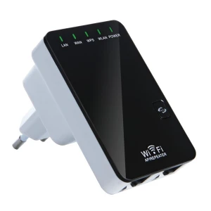 Wifi repeater 300 Mbps met 2 RJ45-poorten - extender en access point