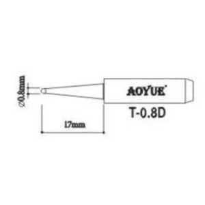 Aoyue T0,8D soldeerpunt vervanging voor soldeerstations