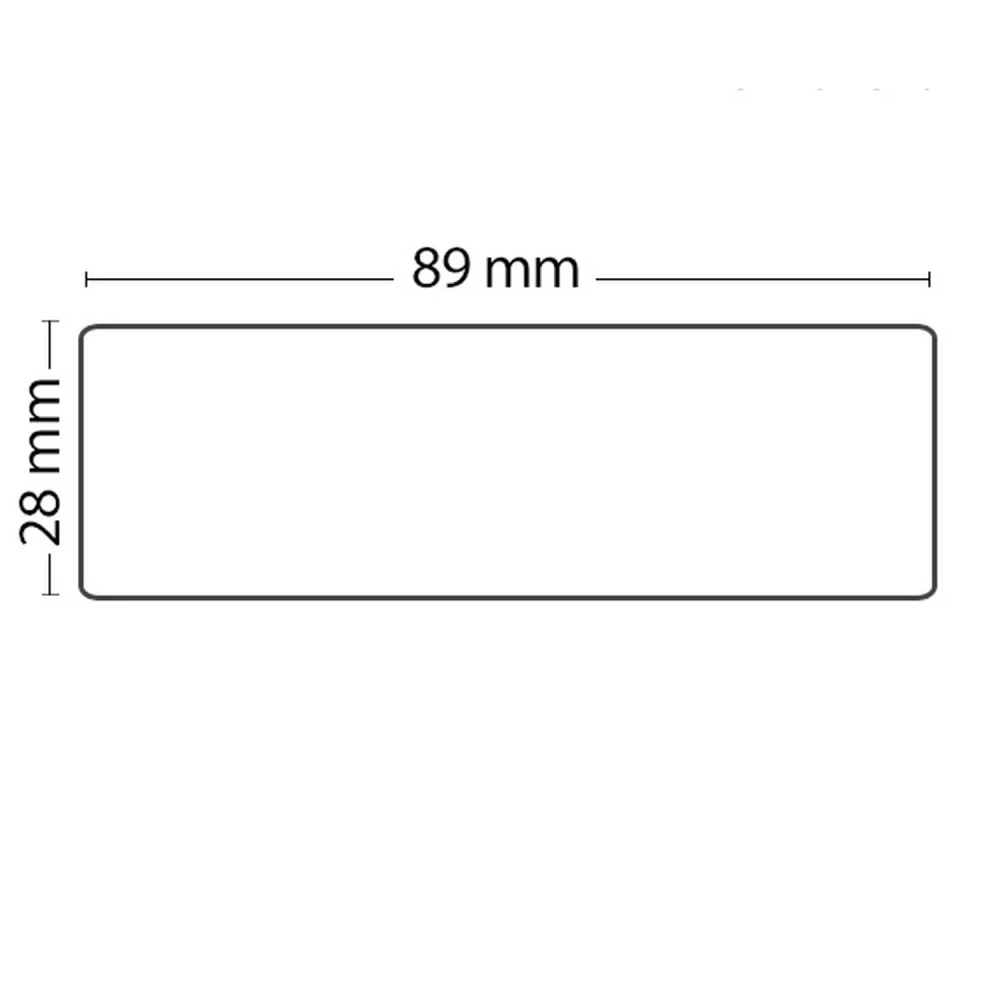 Rol met 130 zelfklevende etiketten compatibel Dymo 99010 89mm x 28mm