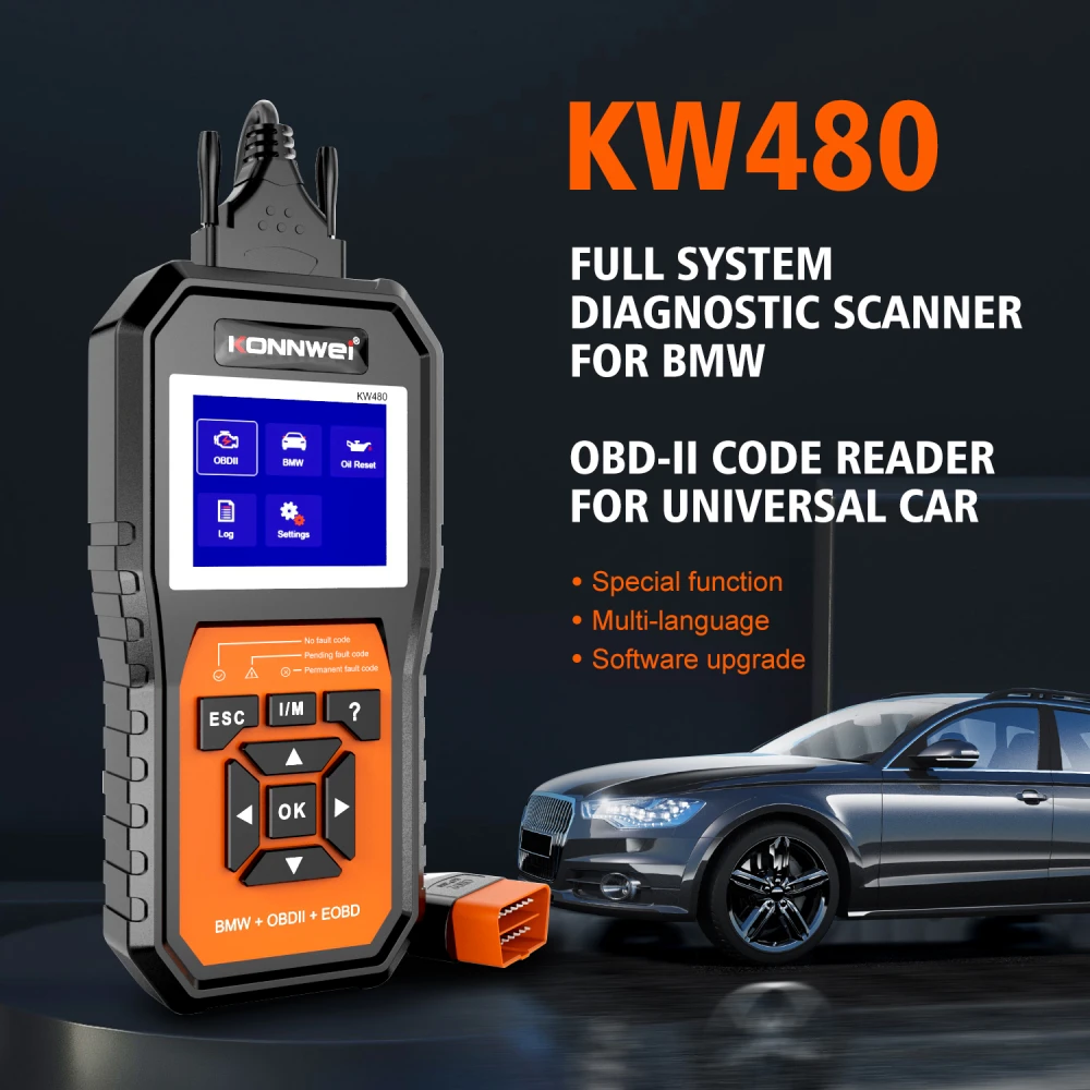 BMW diagnose scanner Konnwei KW480 - OBD2 tool voor BMW