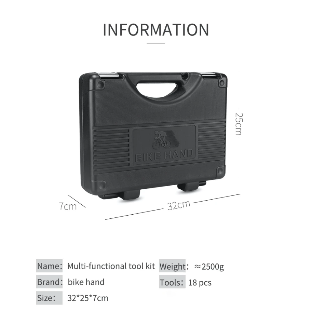 Bikehand fiets gereedschapset 18-in-1 - multifunctionele set