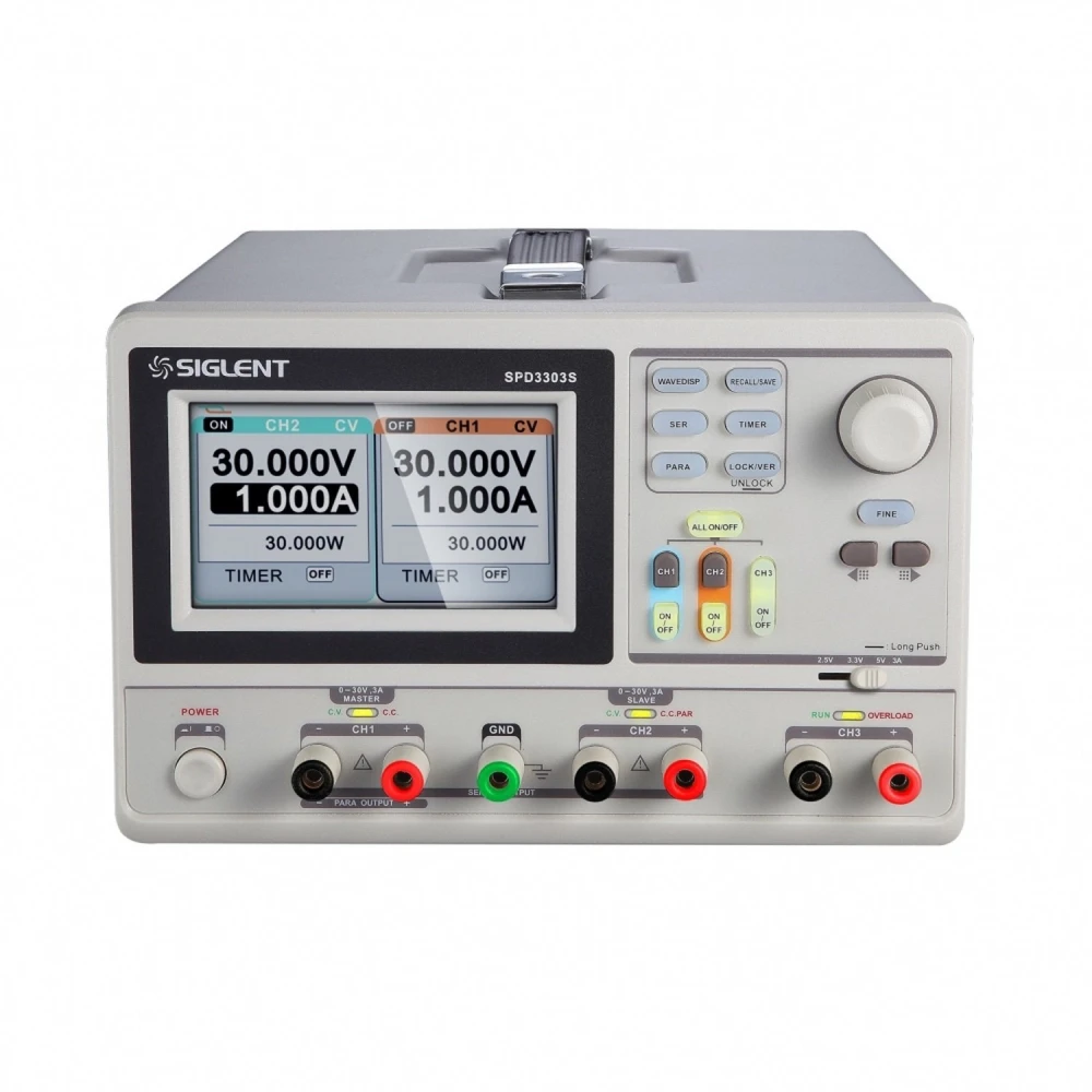 Siglent SPD3303S laboratoriumvoeding 0-30V triple output met PC-aansluiting