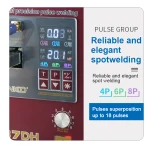 Sunkko 737DH puntlasmachine voor 18650 14500 21700 lithiumbatterijen