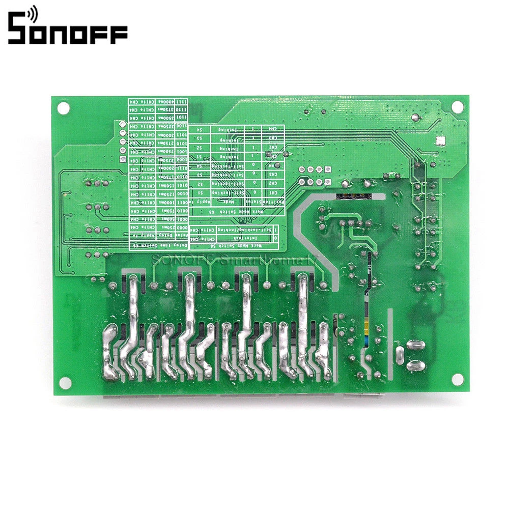 Sonoff 4ch Pro R3 interruptor inalámbrico wifi para domótica en caja y manual