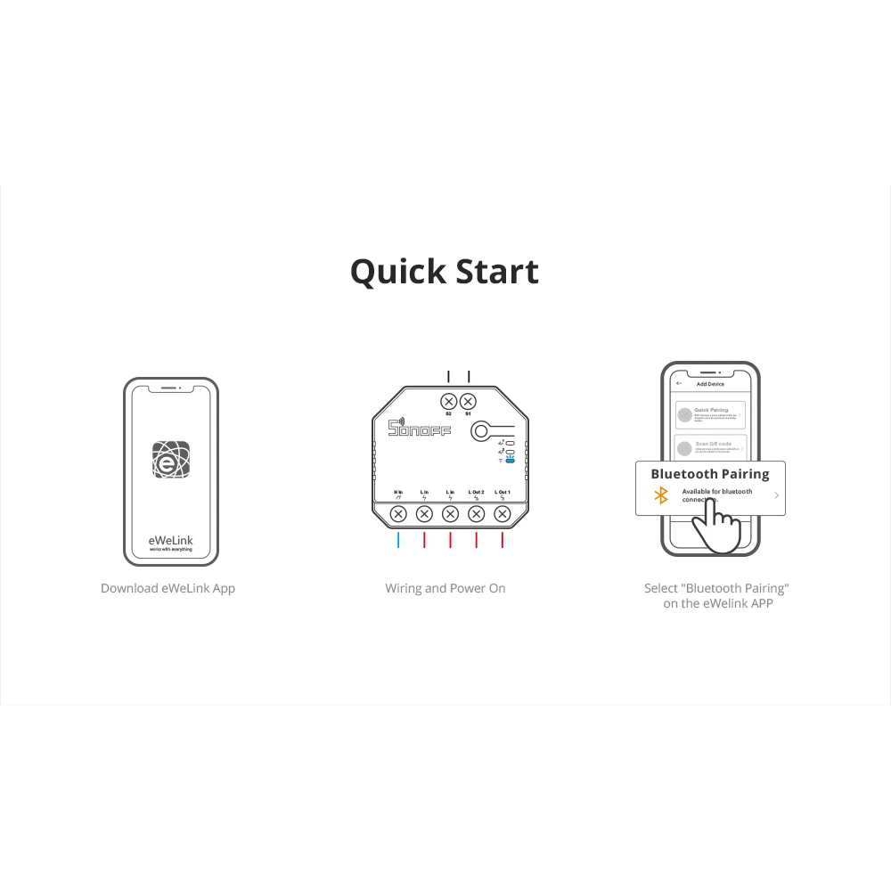 SONOFF DUAL R3 slimme dubbele schakelaar met vermogensmeting en domotica