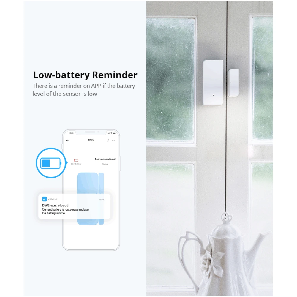 SONOFF SDW2 wifi draadloze deur- en raamsensor