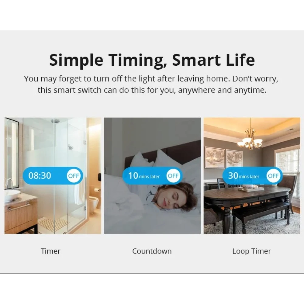 SONOFF ZBMINI ZigBee slimme mini-schakelaar voor 2-weg lichtbediening