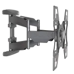 Vista lateral del soporte televisión pared articulable para ajuste de distancia