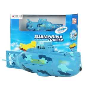 RC mini onderzeeër 3 kanalen - Rc Micro Submarine blauw Satkit