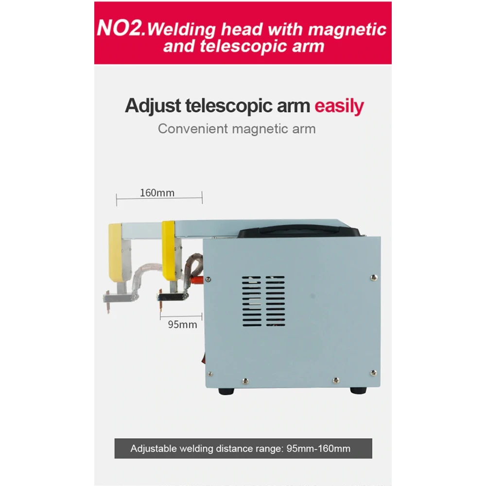 SUNKKO 738AL: puntlasmachine voor 18650 lithiumbatterijen