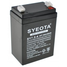 Oplaadbare Sy7.5-4 Loodbatterij 4v7.5ah/20hr Alarmen, Weegschalen, Speelgoed