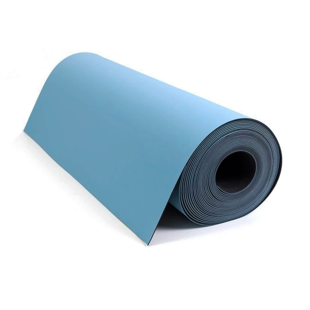 Blauwe antistatische mat 60cm x 100cm voor professionele bekleding