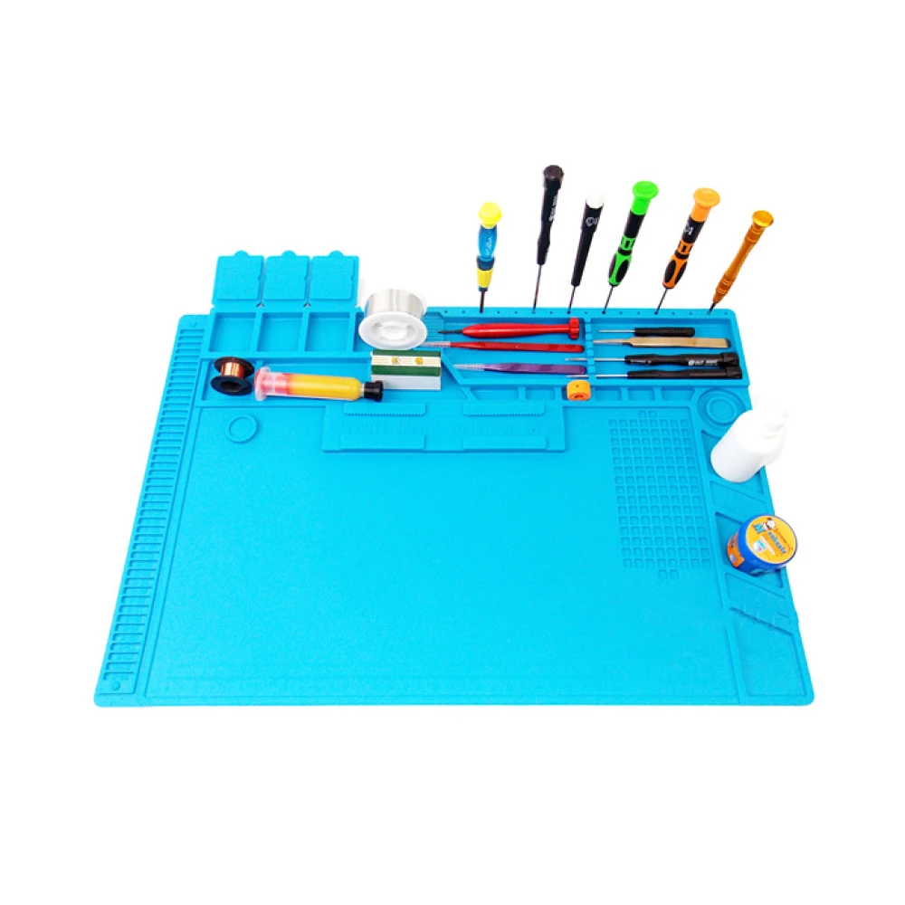 Hittebestendige siliconen soldeermat 500º voor reparatie 48x32cm