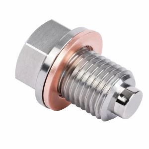 Autool Magnetische Olie Afvoerdop Roestvrij Staal M16 x 1,5 met Pakking - Carter Auto Motor