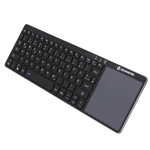 Ultra dun en draagbaar draadloos 2.4GHz toetsenbord met touchpad voor Smart TV en pc