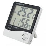 Digitale thermometer hygrometer en klok HTC1 met alarm en hoge nauwkeurigheid