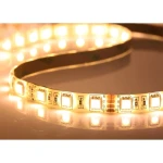 12V warm witte ledstrip 5 meter SMD5050 60LED/m 14W voor binnen en buiten