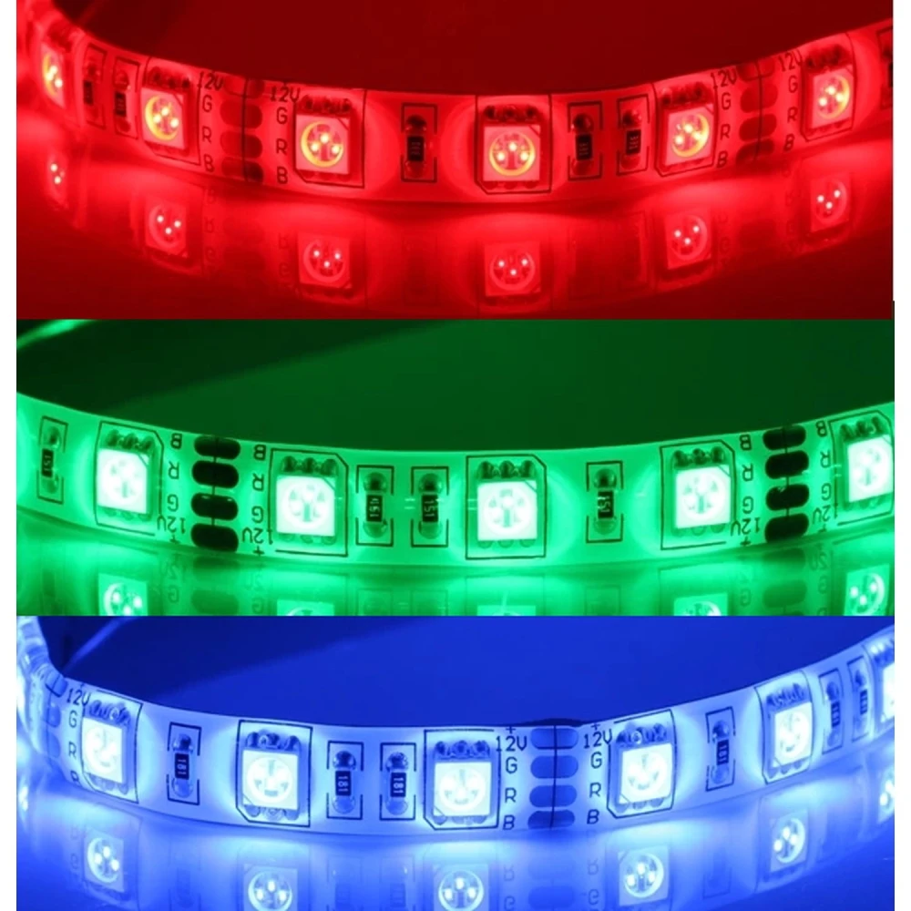 LED strip 12V RGB 5 meter dimbaar SMD5050 60LED per meter IP65