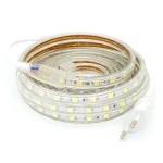 LED strip 220V SMD5050 met 60 LED/m koel wit 6500K op maat