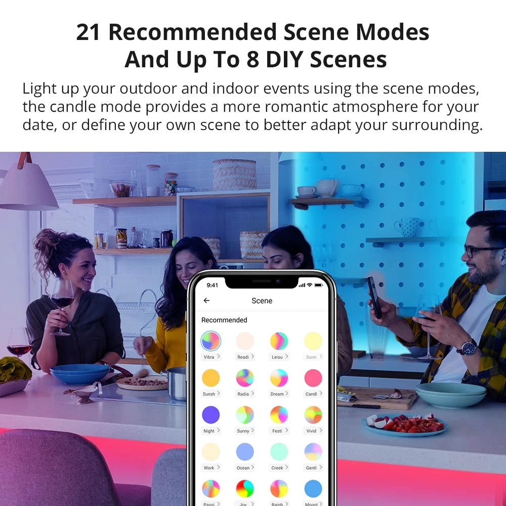 SONOFF L2 Lite 5 meter slimme wifi ledstrip met afstandsbediening en app