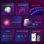 Fuente de alimentación y enchufes tipo UE incluidos con la tira LED SONOFF L2 Lite