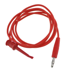 Amass Tl22080 Testkabel met haak en banaanstekker 1 meter 16AWG rood Satkit