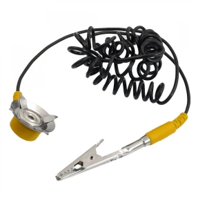 Aardingsaansluiting voor antistatische mat met beschermende coating