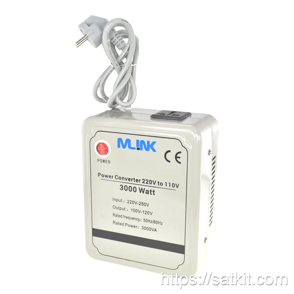 Spanningsomvormer 220V naar 110V 3000W voor thuis en professioneel gebruik