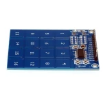 Detalle de las 16 teclas capacitivas del módulo TTP229 para Arduino