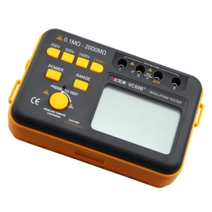 Victor VC60B+ isolatietester CAT III 1000 V voor tot 2000 MΩ