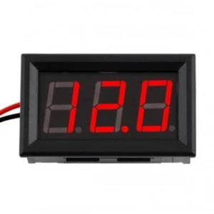 Digitale inbouw voltmeter 3,5v 30v met rood LED-batterij-indicator