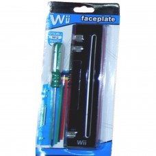 Wii Frontplaatkits (ZWART)