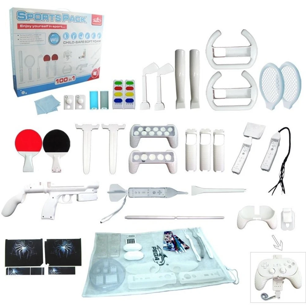 Wii Motion Plus 100in1 Sports Pack - Compleet accessoireset voor Nintendo Wii