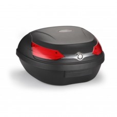 Xxl 46 L Premium Universal-Top Box Zwart Voor Motorfietsen / Scooters 2 Helmen Mod-08018-Zwart