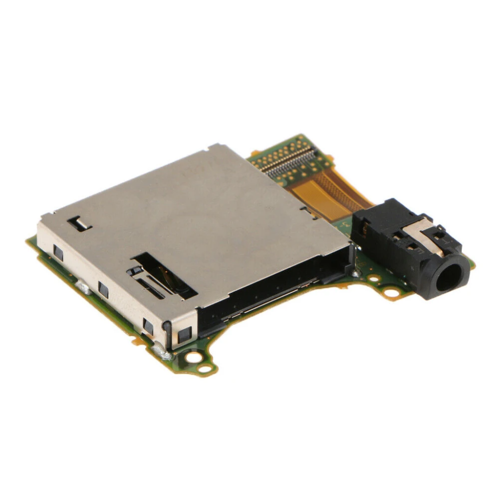 Nintendo Switch lezer-socket met koptelefoonaansluiting en cartridge-sleuf