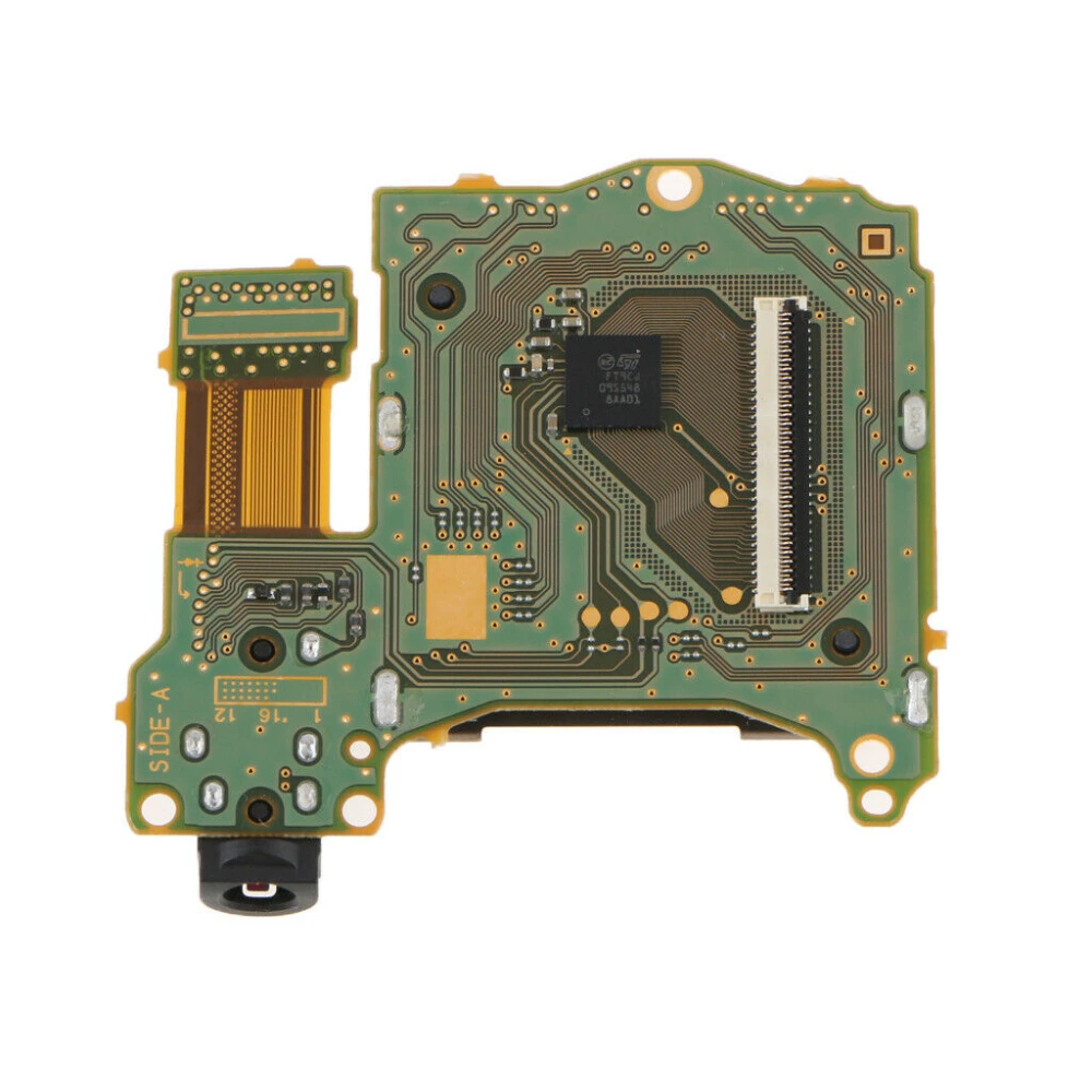 Nintendo Switch lezer-socket met koptelefoonaansluiting en cartridge-sleuf